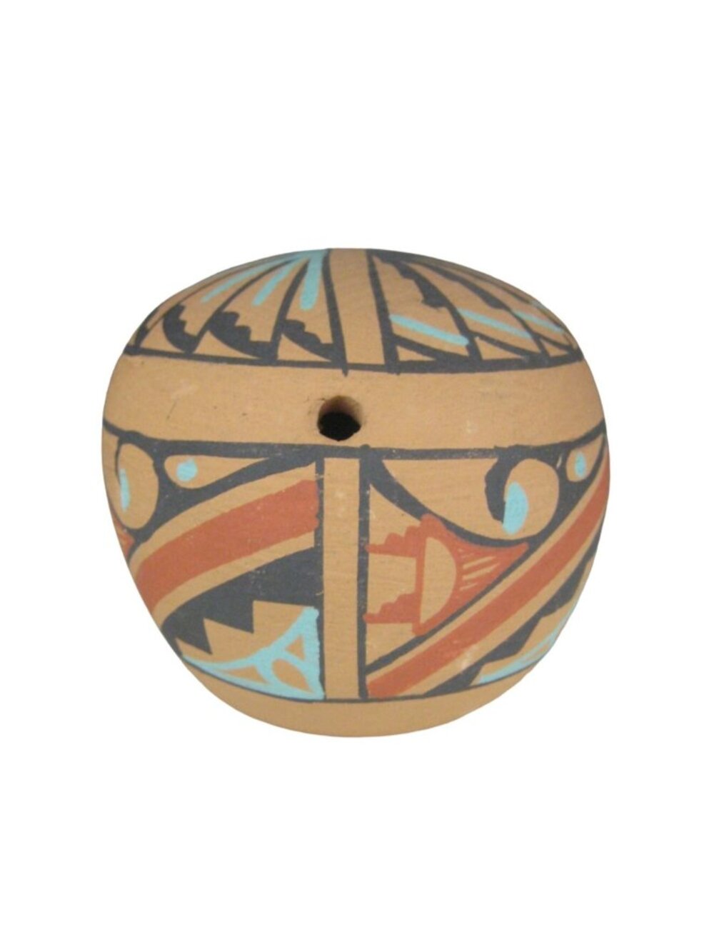 Chinana Jemez Pottery Seed Pot Southwestern Clay Native American